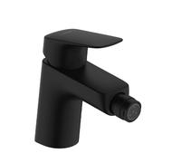 hansgrohe Logis Mitigeur de bidet, ComfortZone70, bonde à tirette, saillie 119mm, 71204670, Couleur: noir mat