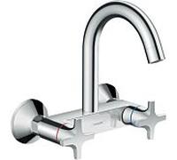 Hansgrohe Mitigeur de cuisine Logis M32 – 2 poignées, mural, bec haut 1 jet, chrome 71286000