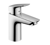 Hansgrohe - Logis Mitigeur de lavabo 100, avec tirette et vidage synthétique, Chrome (71100000)
