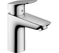 hansgrohe Logis Mitigeur de lavabo 100 CoolStart avec tirette et vidage synthétique, chromé, 71102000