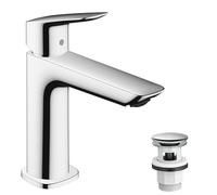 hansgrohe Logis mitigeur lavabo 71252000 avec push open garniture de vidange , chromé
