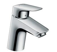 hansgrohe Logis 70 chromé lavabo 71077000 chromé , Poubelle Push Open, hauteur 166 mm