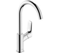 Hansgrohe Mitigeur lavabo monotrou Logis 210 bec haut sans tirette ni vidage 71131000