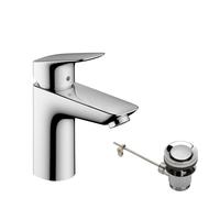 hansgrohe Logis 100 mitigeur lavabo 71171000 chromé , avec vidage métallique