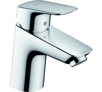 hansgrohe Logis Mitigeur de lavabo, CoolStart, ComfortZone70, sans garniture découlement, saillie 107mm, 71073000, Couleur: chrome