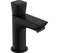 hansgrohe Logis robinet sur pied, pour eau froide, ComfortZone80, sans garniture découlement, saillie 84mm, 71120670, Couleur: noir mat