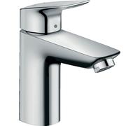 hansgrohe Logis 100 robinetterie de lavabo 71101000 chromé , hauteur 187 mm, sans garniture de vidange