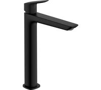 hansgrohe Logis Mitigeur de lavabo Fine, ComfortZone240, sans garniture découlement, saillie 172mm, 71258670, Couleur: noir mat
