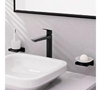 hansgrohe Logis mitigeur lavabo 71258670 sans garniture de vidange , encastré, saillie 172mm, noir mat
