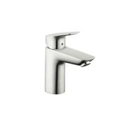 hansgrohe Logis Modern Low Flow Water Saving 1-Handle 1-Hole 6 Tall Bathroom Sink Faucet in Brushed, 71100821 Robinet de Salle de Bain, Nickel brossé, 100mm/7 inch