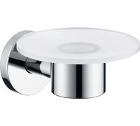 Hansgrohe Logis porte-savon mural nickel-blanc 40515820