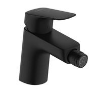 hansgrohe Logis Mitigeur de bidet, ComfortZone70, bonde à tirette, saillie 119mm, 71204670, Couleur: noir mat