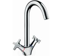 hansgrohe Logis robinetterie d'évier à deux poignées 71283000 1jet, chromé
