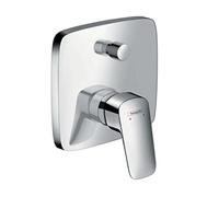 hansgrohe Logis - Façade de mitigeur monocommande encastré pour 2 sorties chrome