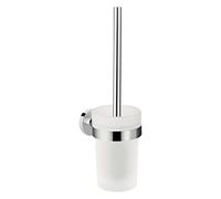 Hansgrohe Logis Universal garniture de toilette 41722000 avec insert en verre, laiton, chromé murale, chromé