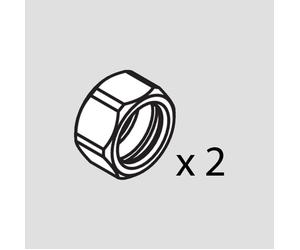 hansgrohe Lot d'écrous de serrage pour robinetteries en applique, 96157670,