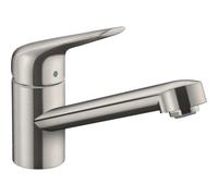 Hansgrohe M42 M421-H100 Mitigeur de cuisine 1 trou avec bec pivotant à 360° chrome 71808800