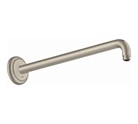 hansgrohe match0 27348820 389mm, angle de 90 degrés, montage mural, nickel brossé