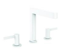 HANSGROHE Mélangeur de lavabo 3 trous 160, bonde Push-Open Finoris blanc mat Blanc mat