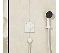 Hansgrohe Mitigeur encastré DuoTurn Q 75414700 pour 2 utilisateurs, blanc mat