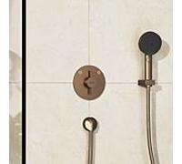 Hansgrohe Mitigeur encastré DuoTurn S 75418140 – 2 fonctions, 2 sorties – Bronze brossé