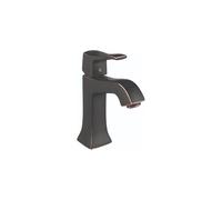 Hansgrohe Metris C 31075921 Robinet de salle de bain 1 trou avec poignée à levier, bronze frotté, 1,5 gallon par minute