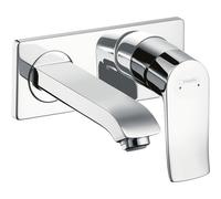 hansgrohe Metris hansgrohe mural de lavabo 31085000 mitigeur encastré, bec 165 mm, chromé