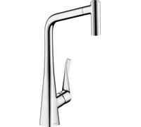 hansgrohe Metris - Mitigeur monocommande de cuisine 320 avec douchette extractible chrome
