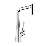 hansgrohe Metris M71 Mitigeur de cuisine pivotant, avec douchette extractible, 14780000,