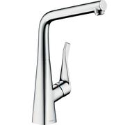 hansgrohe Metris M71 mitigeur monocommande de cuisine M71 320, montage sur vitre avant, 1 jet, chromé, 14823000
