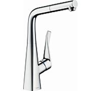 hansgrohe Metris Robinet de cuisine M7114-H320 chromé , avec sBox, avec douchette extensible