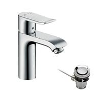 hansgrohe Metris 110 mitigeur lavabo 31121000 chromé, avec eau froide au milieu