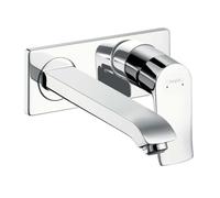 Hansgrohe Mitigeur lavabo encastré Metris 31086000 Bec 225 mm chromé – Kit de montage final