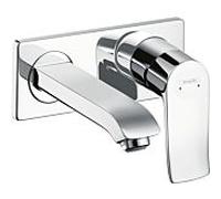 hansgrohe Metris mitigeur Metris 31085000 mitigeur encastré, bec 165 mm, chromé