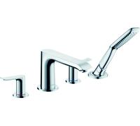 hansgrohe Metris mitigeur monocommande de baignoire 4 trous chromé, 31442000