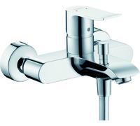 hansgrohe Metris mitigeur monocommande de baignoire pour montage apparent, porte-à-faux 123-130.5mm, 31480000