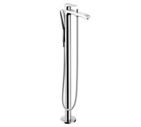 Hansgrohe Robinet de baignoire Metris 31471000 sur pied douchette PuraVida chromé