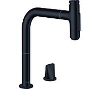 Hansgrohe M71 - 2-Loch Spültischmischer 200 Select 2jet sBox Ausziehbrause M7120-H200 matt schwarz