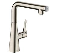 hansgrohe Metris Select 260 Robinet de cuisine 14847800 Acier inoxydable, bec pivotant