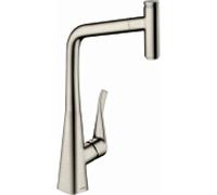 hansgrohe Metris Select M7115-H320 Robinet de cuisine 73803800, aspect acier inoxydable, coulissant Bec, sBox