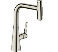 hansgrohe Metris Select mélangeur de cuisine 73822800 avec douchette extractible, 2jet, Inox