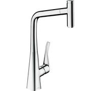 Hansgrohe Metris select Mitigeur de cuisine 1 trou 320 mm avec bec extractible chrome 14786000