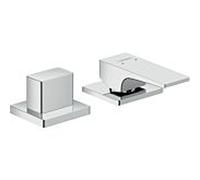 hansgrohe Metropol - Robinetterie 2 trous baignoire pour montage sur bord de baignoire pour 2 sorties chrome