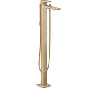 Hansgrohe Metropol élément de finition pour robinet de baignoire autoportant montage au sol avec inverseur avec bec fixe 23.5 cm bronze brossé 32532140