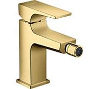 hansgrohe Metropol hansgrohe Bidet monocommande 32520990 saillie 129 mm, garniture de vidage push-open, optique or poli