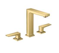 hansgrohe Metropol hansgrohe 3 trous 32515990 saillie 152 mm, bonde push-open, optique or poli