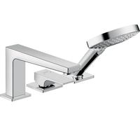 Hansgrohe Metropol Mélangeur bain 3 trous chromé , avec chromé languette