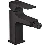 hansgrohe Metropol Mitigeur bidet poignée manette, bonde Push-Open, noir mat, 32520670