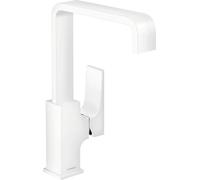 hansgrohe Metropol Mitigeur de lavabo 230 poignée manette, bonde Push-Open, blanc mat, 32511700