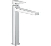 hansgrohe Metropol mitigeur monocommande pour lavabo 260 avec poignée, vidage par poussée, pour cuvettes de lavabo, saillie 204mm, 32512000, Couleur: chrome